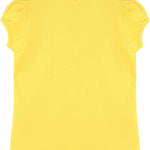 Girls' Basic Cotton T-Shirt  Short Puff Sleeve Crewneck / 8 to 10 LILAX