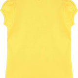 Girls' Basic Cotton T-Shirt  Short Puff Sleeve Crewneck / 8 to 10 LILAX