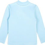 Girls' Basic Mock Turtleneck Long Sleeve Cotton Solid T-Shirt / Toddler LILAX