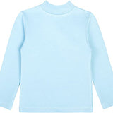 Girls' Basic Mock Turtleneck Long Sleeve Cotton Solid T-Shirt / Toddler LILAX