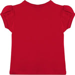 Girls' Basic Cotton T-Shirt  Short Puff Sleeve Crewneck / 8 to 10 LILAX