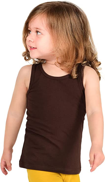 Girls' Soft Solid Cotton Blend Racerback Tank Top / Toddler LILAX