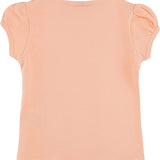 Girls' Basic Cotton T-Shirt  Short Puff Sleeve Crewneck / 8 to 10 LILAX