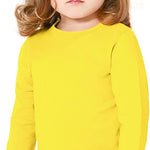 Girls' Basic Crewneck Long Sleeve Cotton T-Shirt / Toddler LILAX