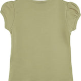 Girls' Basic Cotton T-Shirt  Short Puff Sleeve Crewneck / Toddler LILAX