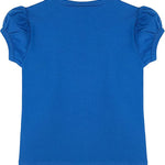 Girls' Basic Cotton T-Shirt  Short Puff Sleeve Crewneck / 8 to 10 LILAX