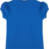 Girls' Basic Cotton T-Shirt  Short Puff Sleeve Crewneck / 8 to 10 LILAX