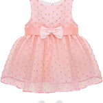 Baby Girls' Lace Dot Tulle Dress Pageant Sleeveless Party Wedding Outfit 3 Piece