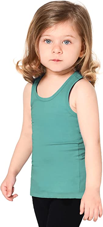 Girls' Soft Solid Cotton Blend Racerback Tank Top / Toddler LILAX