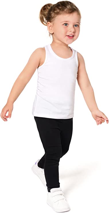 Girls' Soft Solid Cotton Blend Racerback Tank Top / 5 to 7 Years LILAX