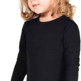 Girls' Basic Crewneck Long Sleeve Cotton T-Shirt / Toddler LILAX