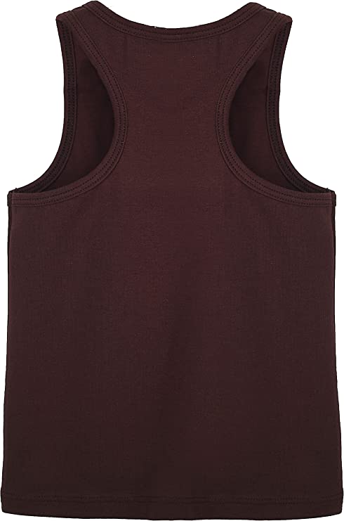 Girls' Soft Solid Cotton Blend Racerback Tank Top / 5 to 7 Years LILAX