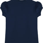 Girls' Basic Cotton T-Shirt  Short Puff Sleeve Crewneck / 8 to 10 LILAX