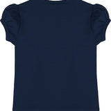 Girls' Basic Cotton T-Shirt  Short Puff Sleeve Crewneck / 8 to 10 LILAX