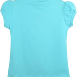 Girls' Basic Cotton T-Shirt  Short Puff Sleeve Crewneck / 8 to 10 LILAX