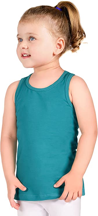 Girls' Soft Solid Cotton Blend Racerback Tank Top / Toddler LILAX