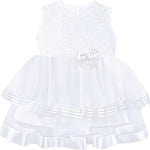 Baby Girls Wedding Party Dress Princess Tulle Gown 4 Piece Newborn Set