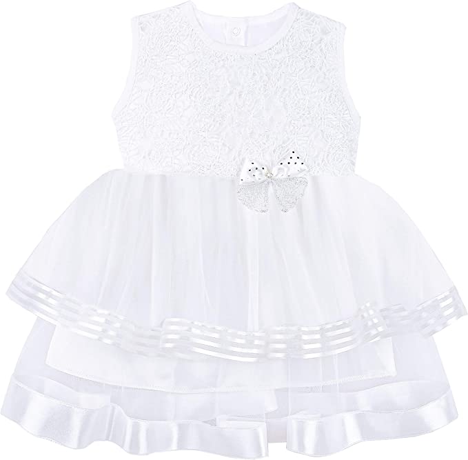 Baby Girls Wedding Party Dress Princess Tulle Gown 4 Piece Newborn Set