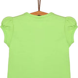 Girls' Basic Cotton T-Shirt  Short Puff Sleeve Crewneck / 8 to 10 LILAX