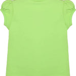 Girls' Basic Cotton T-Shirt  Short Puff Sleeve Crewneck / 8 to 10 LILAX