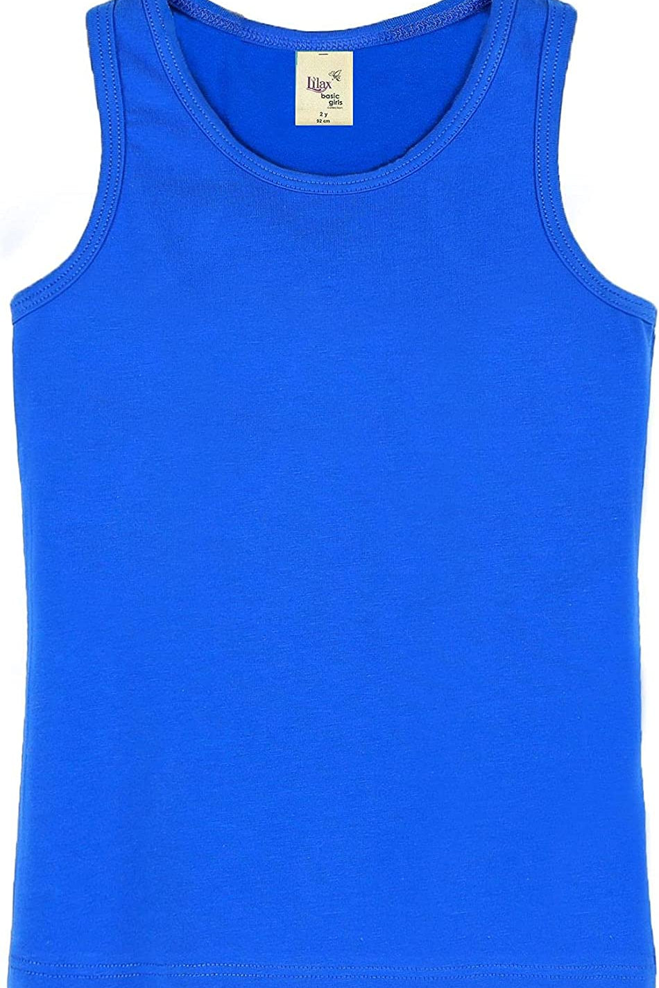 Girls' Soft Solid Cotton Blend Racerback Tank Top / Toddler LILAX