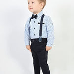 Boy Gentleman Tuxedo Dress Shirt Outfit Pant Set LILAX