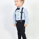 Boy Gentleman Tuxedo Dress Shirt Outfit Pant Set LILAX