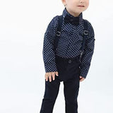 Boy Gentleman Tuxedo Dress Shirt Outfit Pant Set LILAX