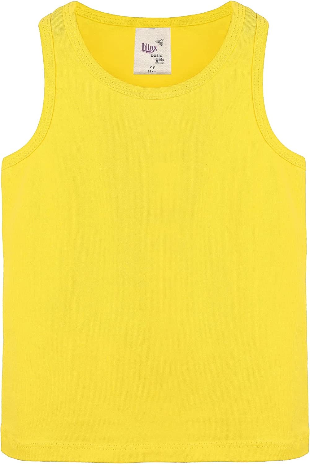 Girls' Soft Solid Cotton Blend Racerback Tank Top / Toddler LILAX