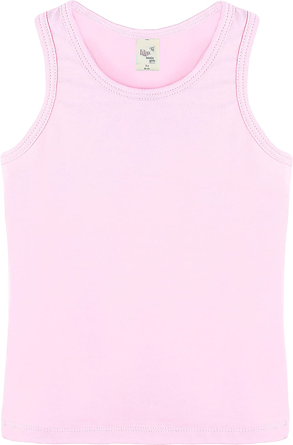 Girls' Soft Solid Cotton Blend Racerback Tank Top / Toddler LILAX