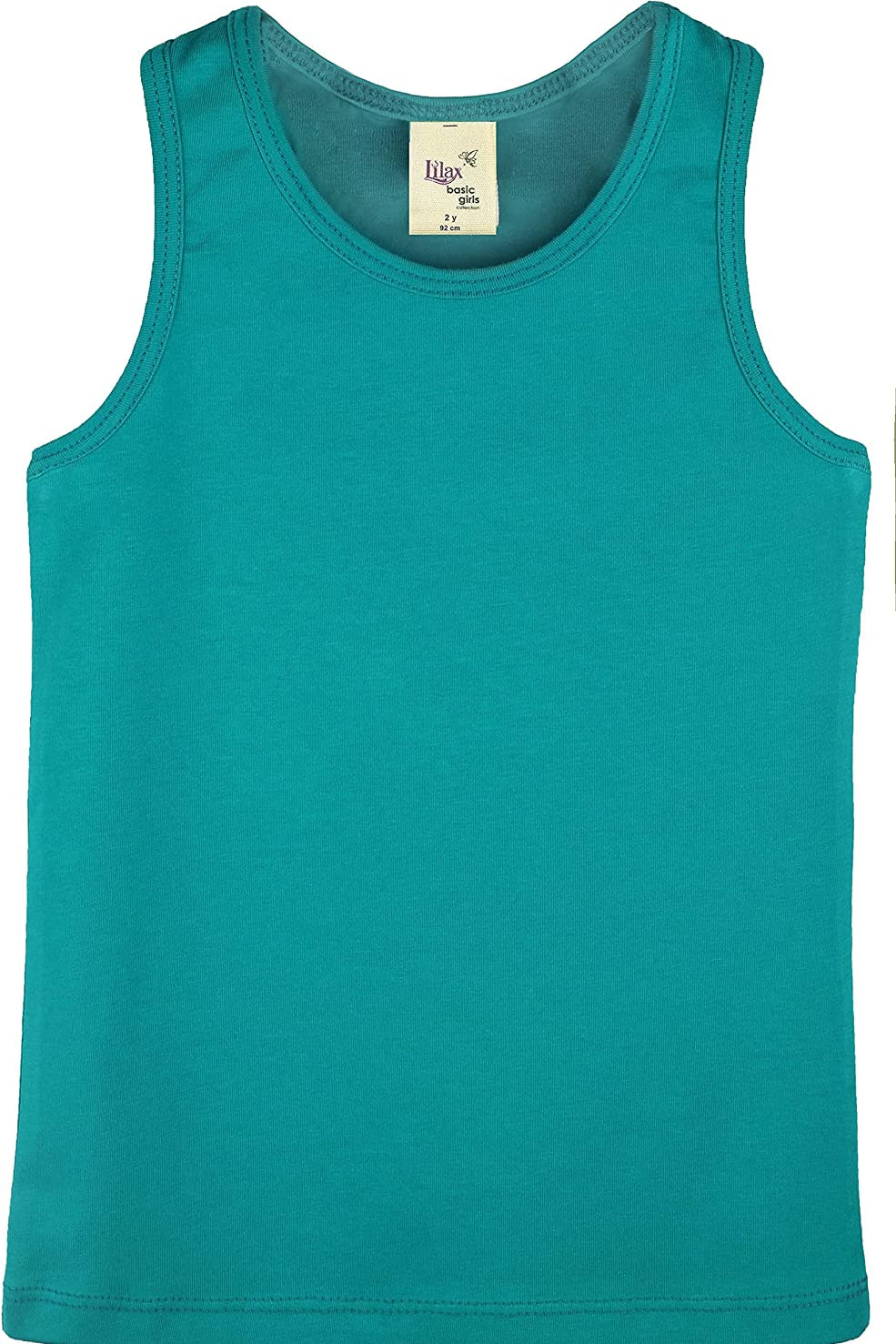 Girls' Soft Solid Cotton Blend Racerback Tank Top / Toddler LILAX