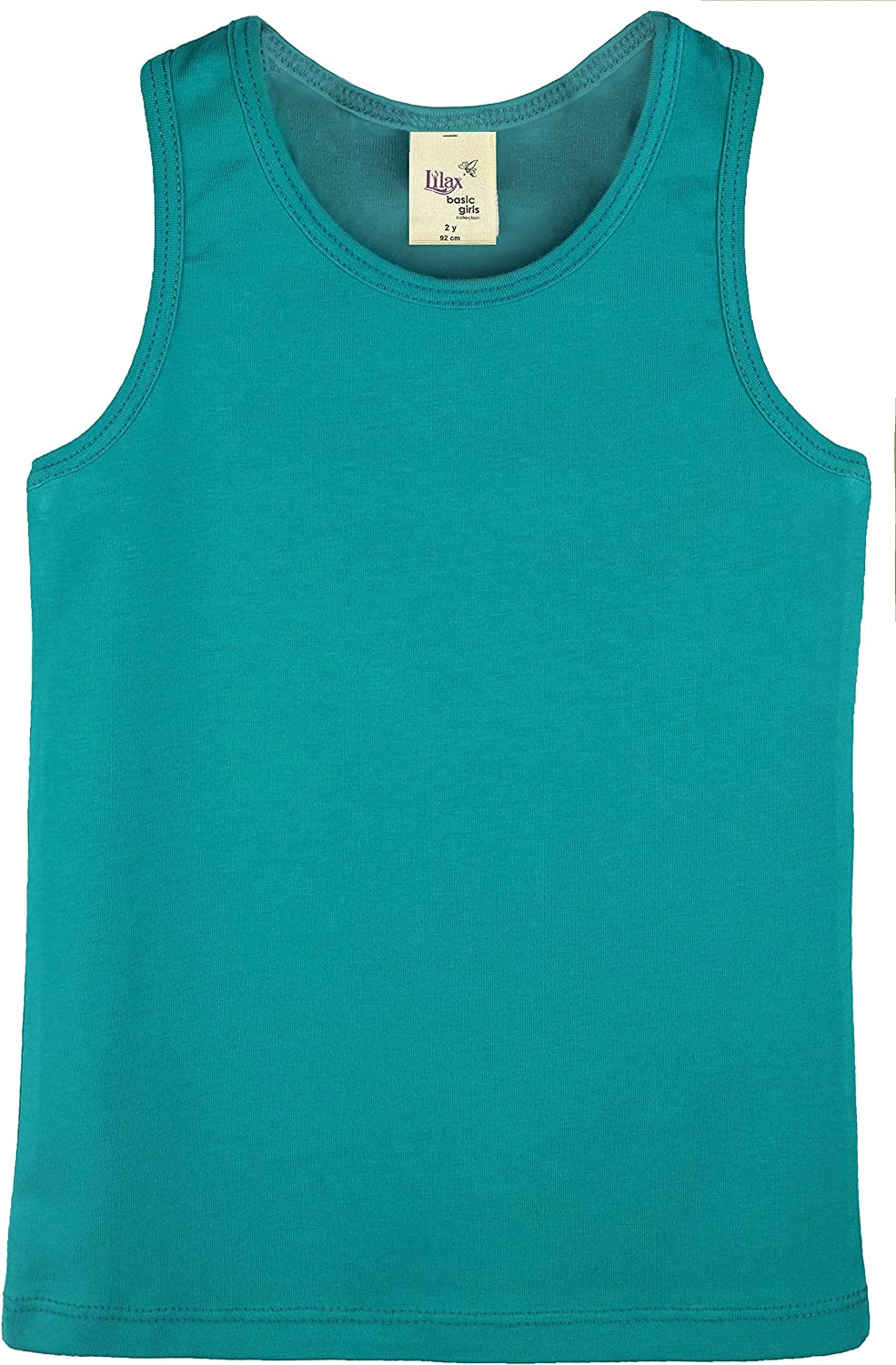 Girls' Soft Solid Cotton Blend Racerback Tank Top / Toddler LILAX