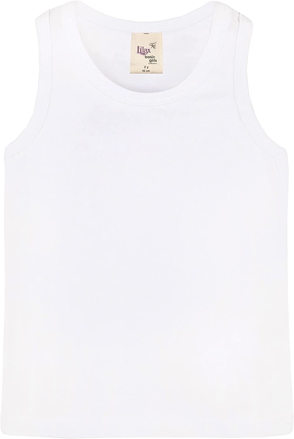 Girls' Soft Solid Cotton Blend Racerback Tank Top / Toddler LILAX