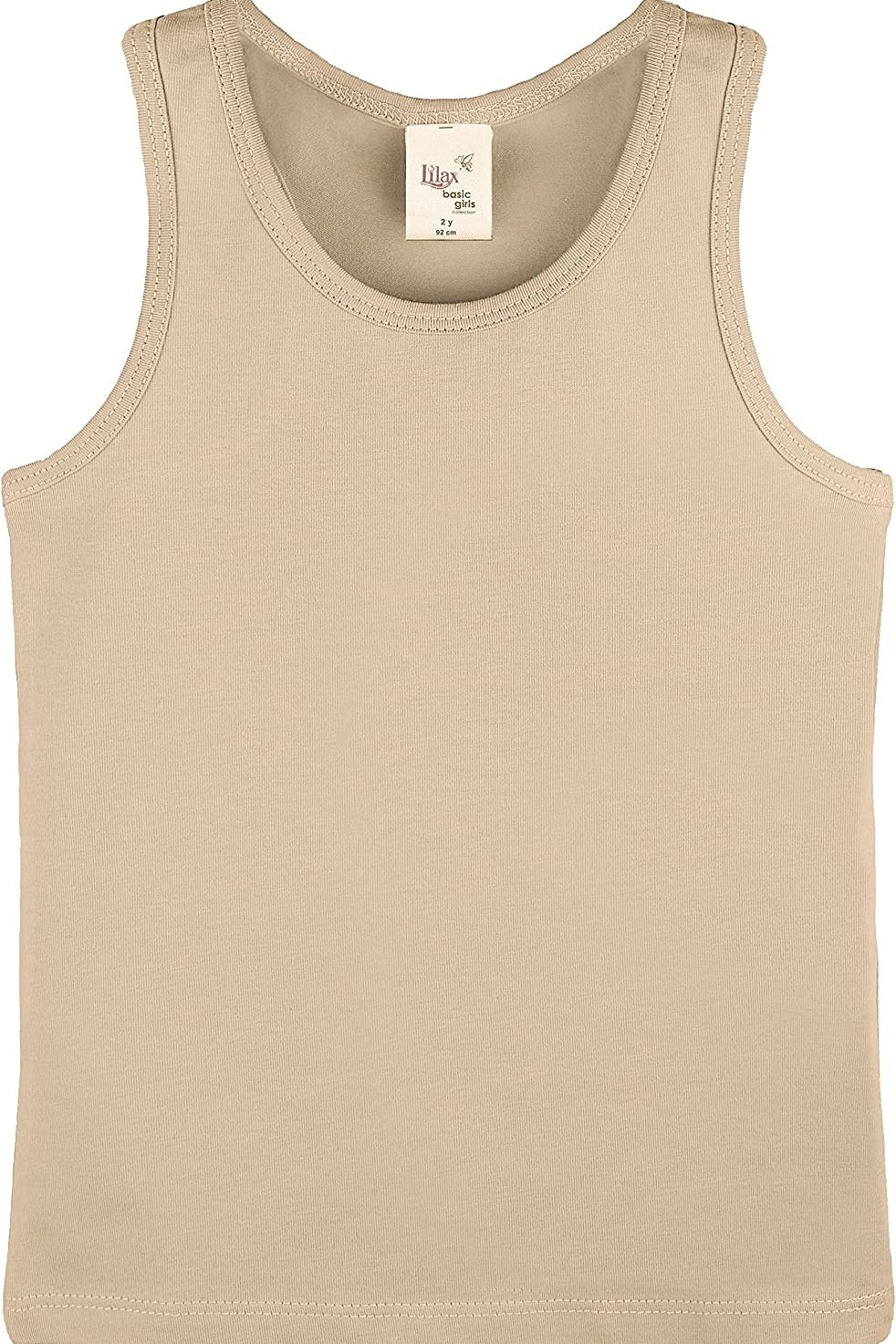 Girls' Soft Solid Cotton Blend Racerback Tank Top / Toddler LILAX