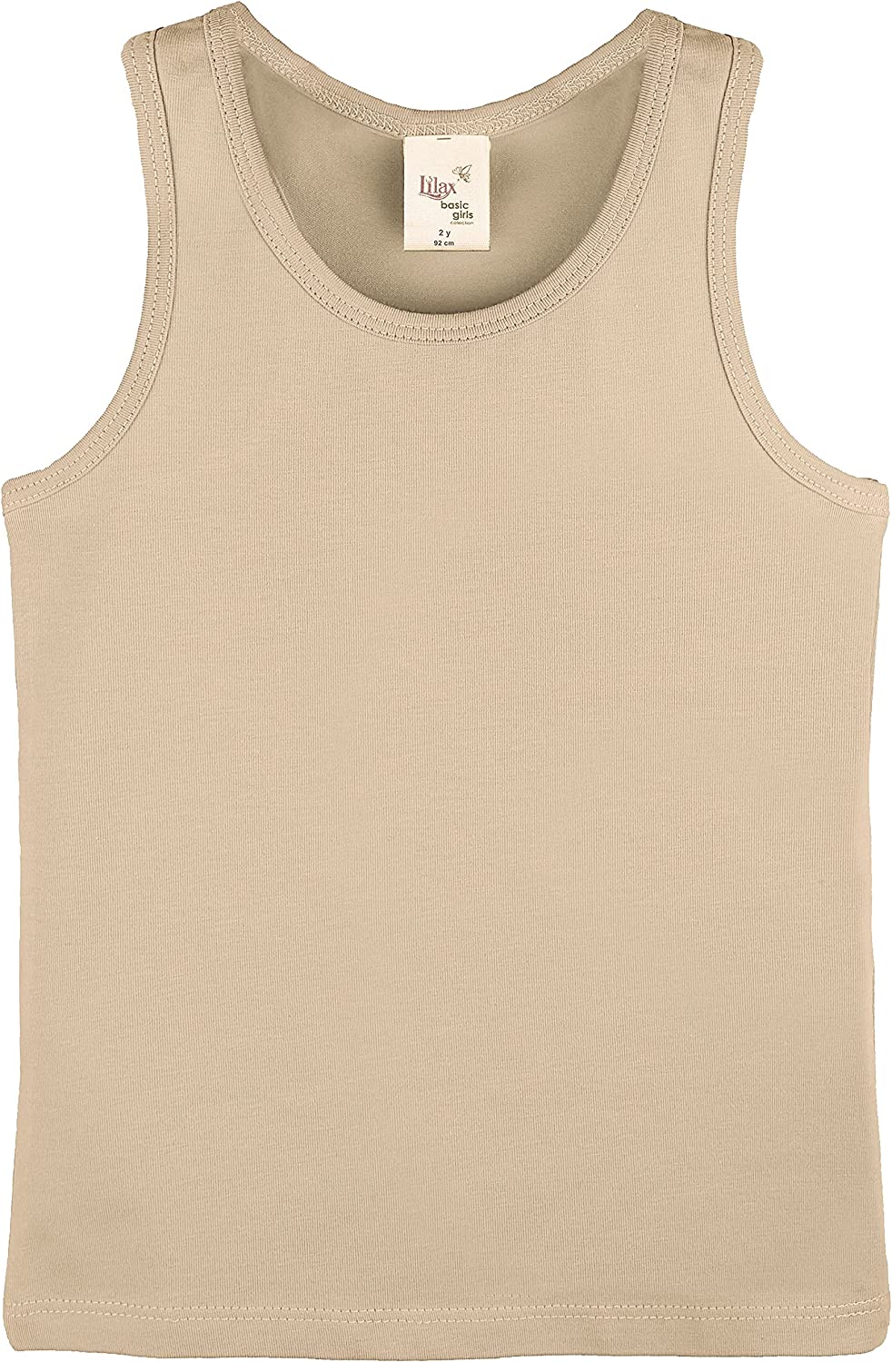 Girls' Soft Solid Cotton Blend Racerback Tank Top / Toddler LILAX