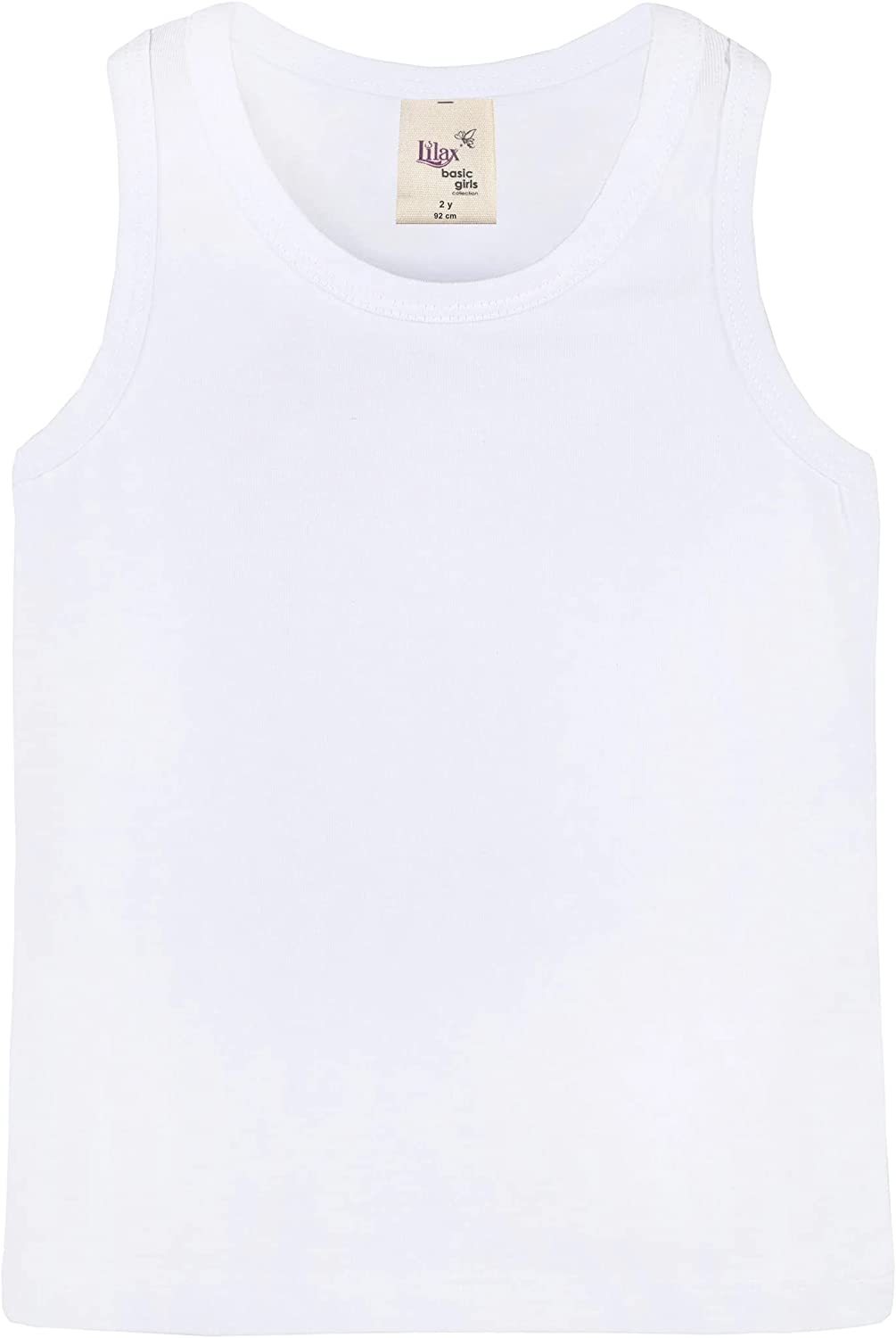 Girls' Soft Solid Cotton Blend Racerback Tank Top / Toddler LILAX