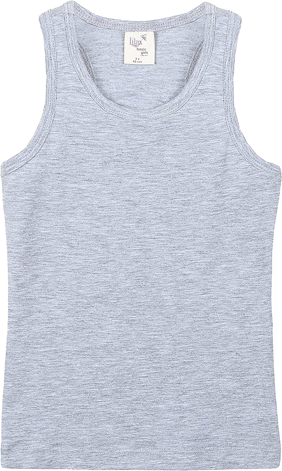 Girls' Soft Solid Cotton Blend Racerback Tank Top / Toddler LILAX