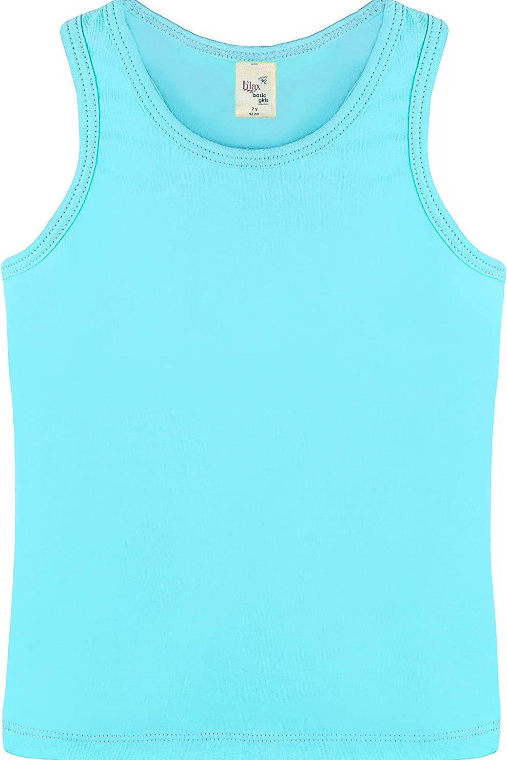 Girls' Soft Solid Cotton Blend Racerback Tank Top / Toddler LILAX