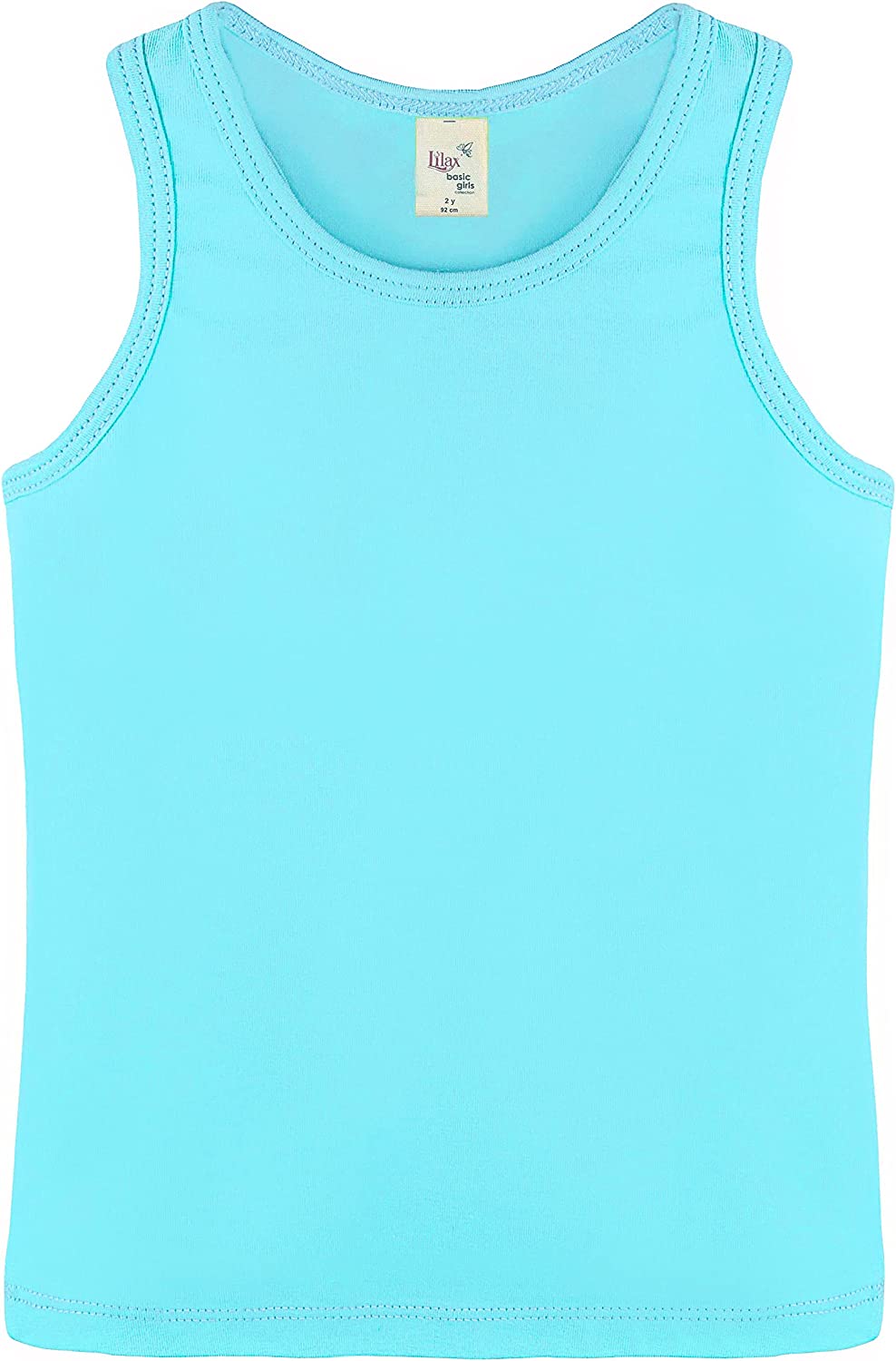 Girls' Soft Solid Cotton Blend Racerback Tank Top / Toddler LILAX