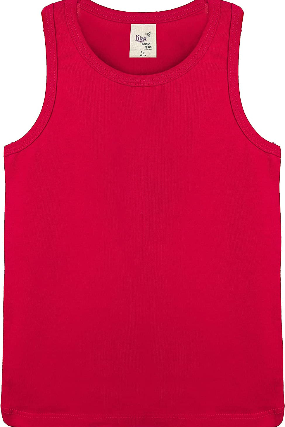 Girls' Soft Solid Cotton Blend Racerback Tank Top / Toddler LILAX