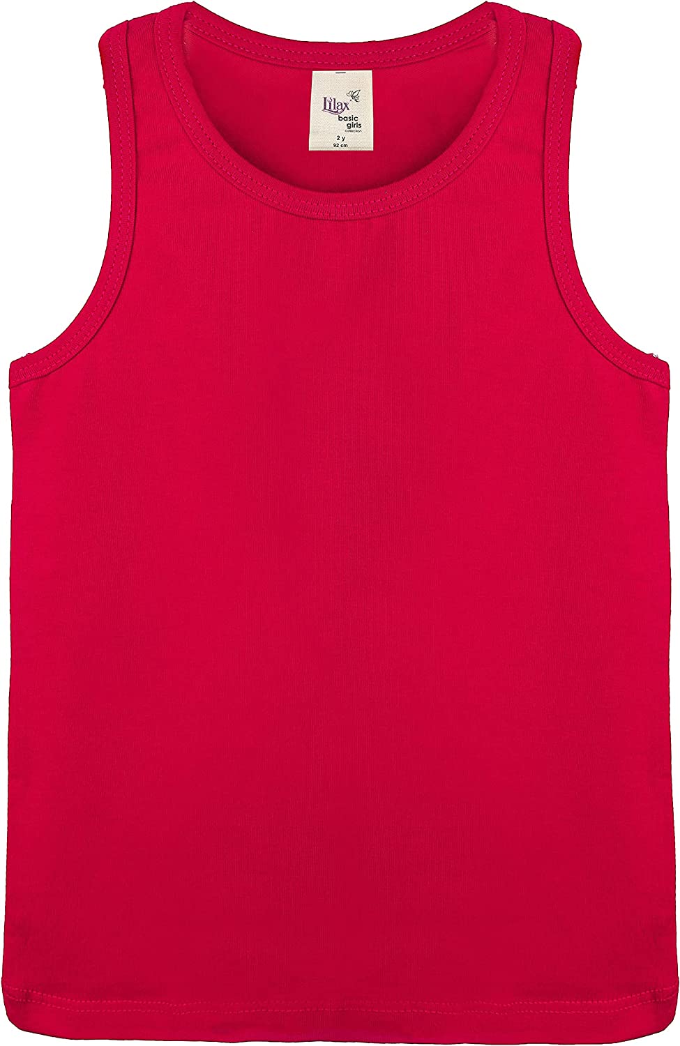 Girls' Soft Solid Cotton Blend Racerback Tank Top / Toddler LILAX