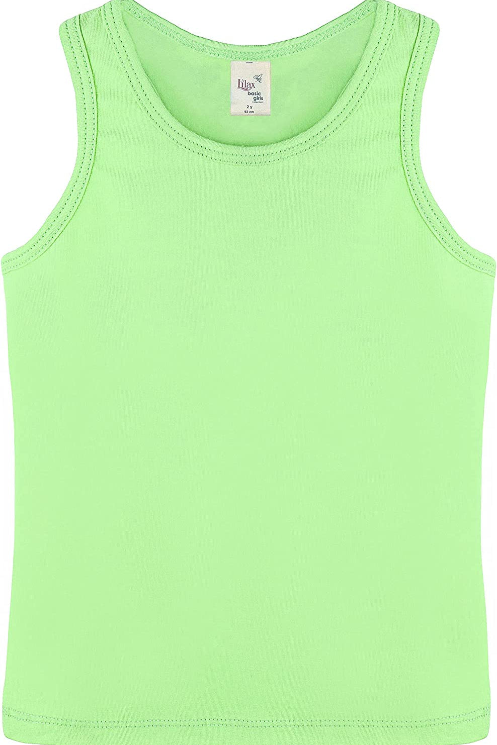 Girls' Soft Solid Cotton Blend Racerback Tank Top / Toddler LILAX