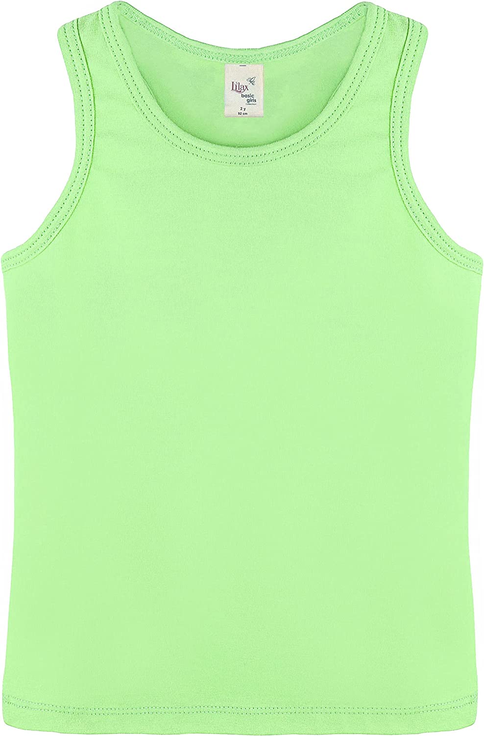 Girls' Soft Solid Cotton Blend Racerback Tank Top / Toddler LILAX