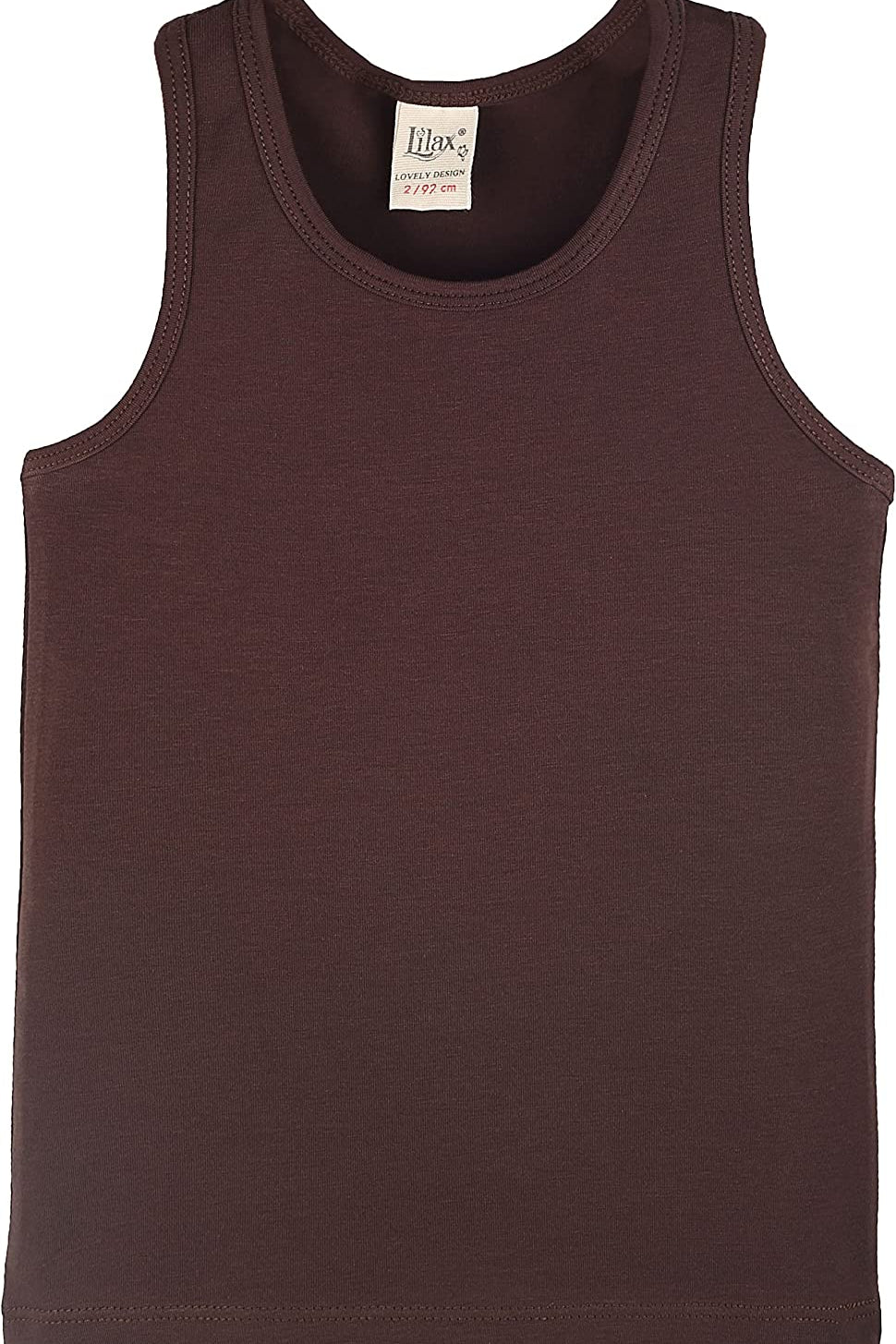 Girls' Soft Solid Cotton Blend Racerback Tank Top / Toddler LILAX