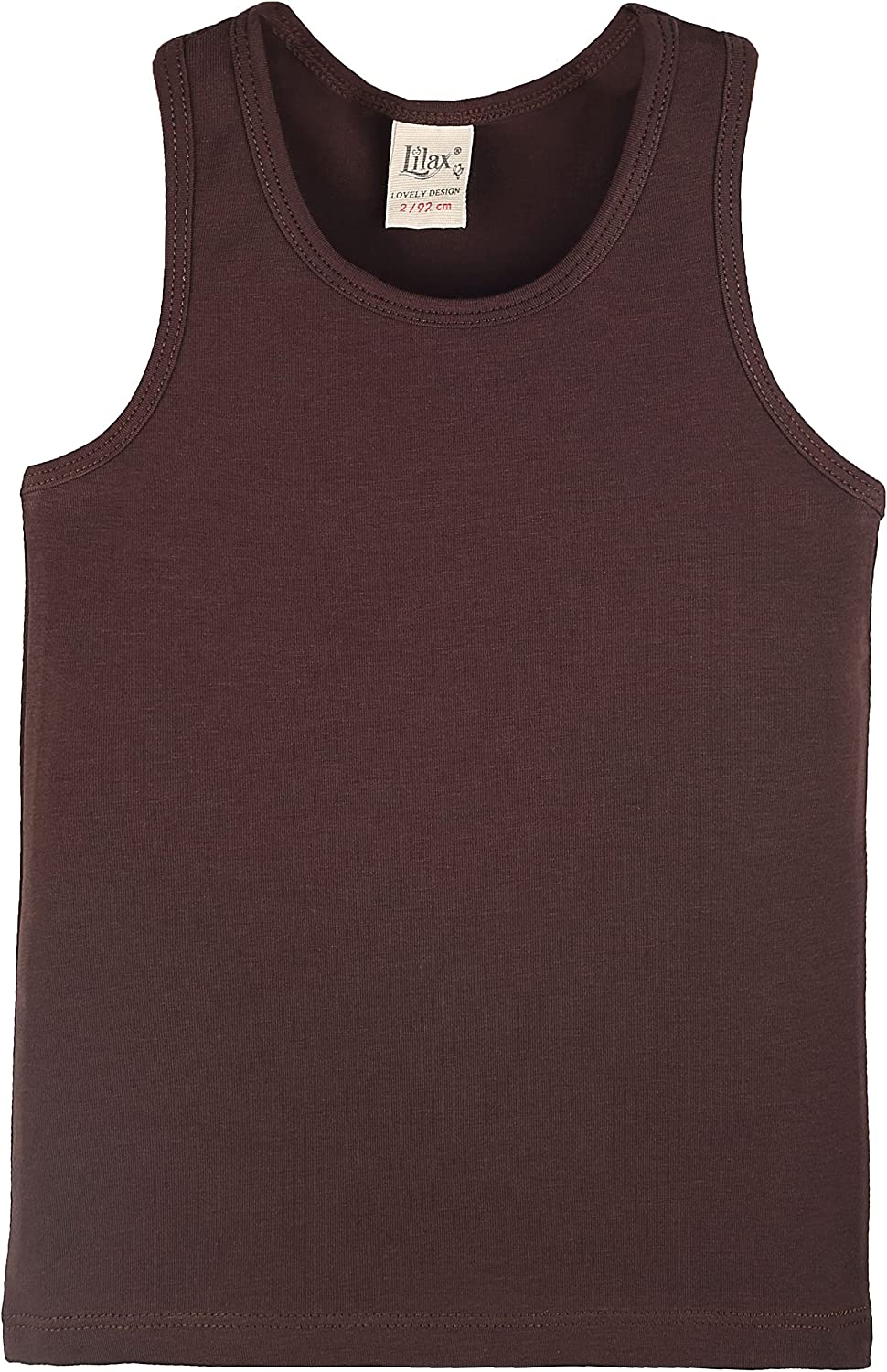 Girls' Soft Solid Cotton Blend Racerback Tank Top / Toddler LILAX