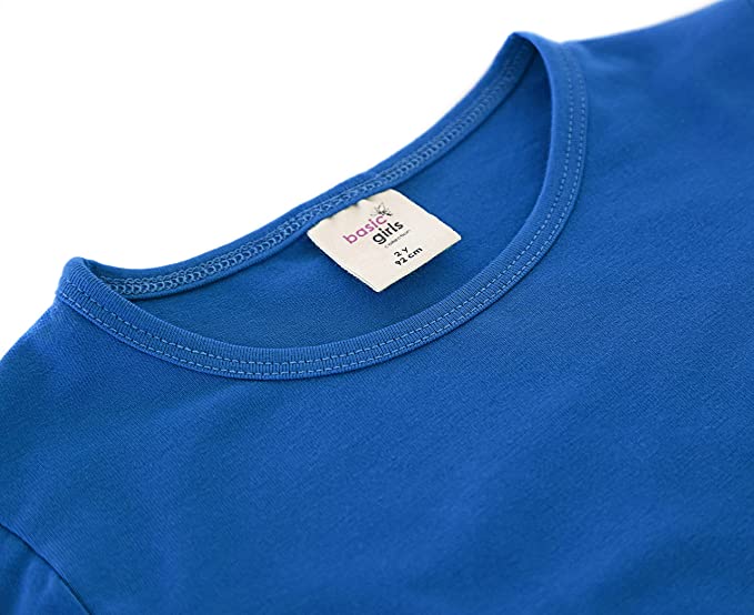 Girls' Basic Crewneck Long Sleeve Cotton T-Shirt / Toddler LILAX