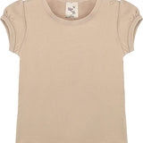 Baby Girls' Basic Short Puff Sleeve Round Neck T-Shirt / 6 to 12 Months LILAX