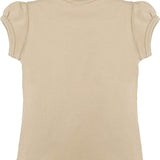 Baby Girls' Basic Short Puff Sleeve Round Neck T-Shirt / 6 to 12 Months LILAX