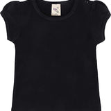 Baby Girls' Basic Short Puff Sleeve Round Neck T-Shirt / 12 to 24 Months LILAX