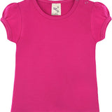 Baby Girls' Basic Short Puff Sleeve Round Neck T-Shirt / 6 to 12 Months LILAX